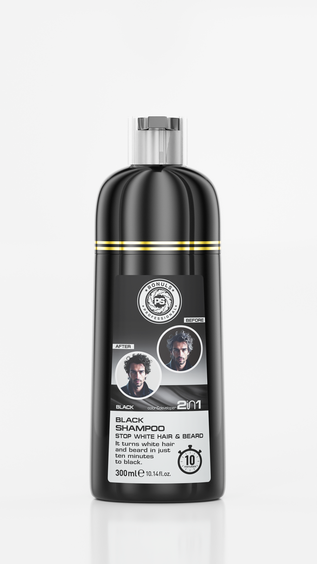 Väriainepitoinen shampoo – valkoisten hiusten ja partan peittäjä Pääkuva