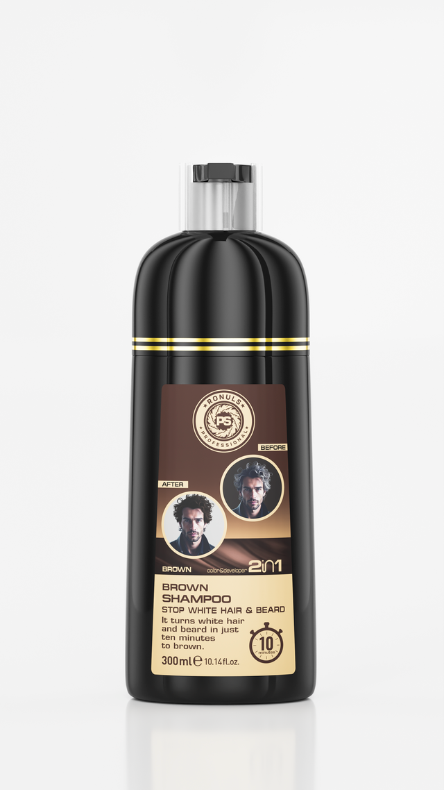 Väriainepitoinen shampoo – valkoisten hiusten ja partan peittäjä Toissijaiskuva